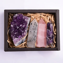 Amethyst Crystal Healing Gift Box