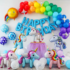 Unicorn Pony Theme Birthday Balloon Decoration Set