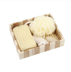 Wooden Barrel Bath Gift Set