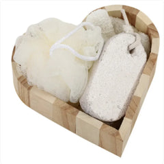 Wooden Barrel Bath Gift Set