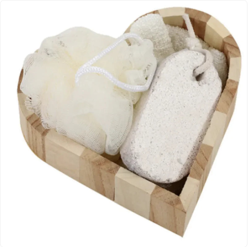 Wooden Barrel Bath Gift Set