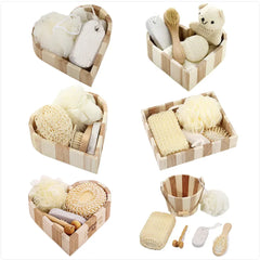 Wooden Barrel Bath Gift Set