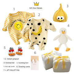 Newborn Gift Box with Summer Dress and Baby Supplies