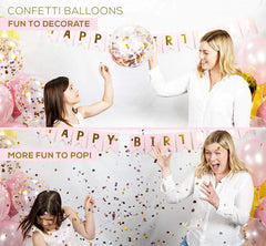 8pcs Unicorn Birthday Party Decor with Balloons & Sticks