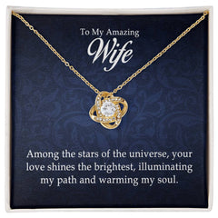 To My Amazing Wife - Love Knot Necklace