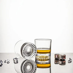Cylindrical Whisky Glass Set with Gift Boxes