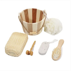 Wooden Barrel Bath Gift Set