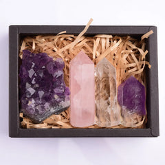 Amethyst Crystal Healing Gift Box