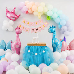Unicorn Pony Theme Birthday Balloon Decoration Set