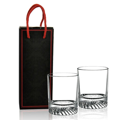 Cylindrical Whisky Glass Set with Gift Boxes